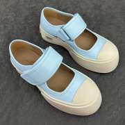 Uubags Marni blue nappa leather Mary Jane sneaker - 4