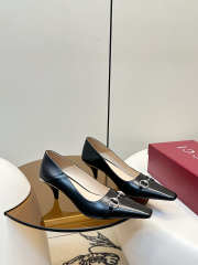 Uubags Gucci Vittoria pump in black leather 6cm - 6