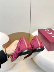 Uubags Gucci Horsebit ballet flat in red GG canvas - 6