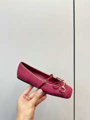 Uubags Gucci Horsebit ballet flat in red GG canvas - 5