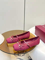 Uubags Gucci Horsebit ballet flat in red GG canvas - 4