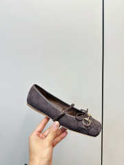 Uubags Gucci Horsebit ballet flat in dark brown GG canvas - 6