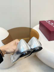 Uubags Gucci Horsebit ballet flat in silver metallic  - 6