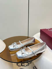 Uubags Gucci Horsebit ballet flat in silver metallic  - 3