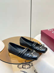 Uubags Gucci Horsebit ballet flat in black leather - 5