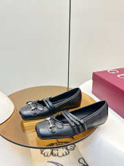 Uubags Gucci Horsebit ballet flat in black leather - 4