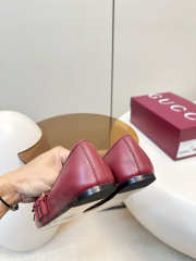 Uubags Gucci Horsebit ballet flat in red leather - 6