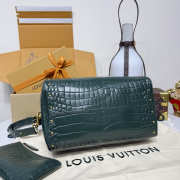 Uubags Louis Vuitton N89779 Speedy P9 Bandoulière 30 Bag Matte Crocodile Leather In Cardamom Green 32x22.5x18cm - 4