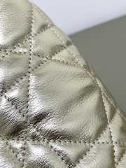 Uubags Dior Small Toujours Bag Metallic Gold-Tone Macrocannage Calfskin 18.5x18.5x12cm - 4