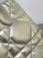 Uubags Medium Dior Toujours Bag Metallic Gold-Tone Macrocannage Calfskin 28.5x21.5x17cm - 2