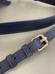 Uubags Dior Mini D-Dream Bag Blue Dior Oblique Jacquard and Smooth Calfskin 15x8x16cm - 4