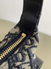 Uubags Dior Mini D-Dream Bag Blue Dior Oblique Jacquard and Smooth Calfskin 15x8x16cm - 6