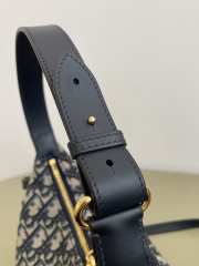 Uubags Dior Small D-Dream Bag Blue Dior Oblique Jacquard and Smooth Calfskin 22x10x16cm - 4