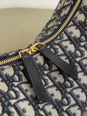Uubags Dior Small D-Dream Bag Blue Dior Oblique Jacquard and Smooth Calfskin 22x10x16cm - 3