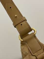 Uubags Dior Small D-Dream Bag Brown Macrocannage Lambskin 22x10x16cm - 5