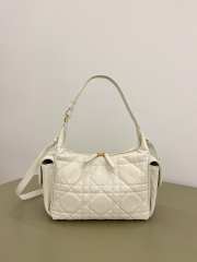Uubags Dior Small D-Dream Bag White Macrocannage Lambskin 22x10x16cm - 1