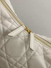 Uubags Dior Small D-Dream Bag White Macrocannage Lambskin 22x10x16cm - 4