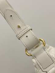 Uubags Dior Small D-Dream Bag White Macrocannage Lambskin 22x10x16cm - 3