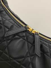 Uubags Dior Small D-Dream Bag Black Macrocannage Lambskin 22x10x16cm - 5