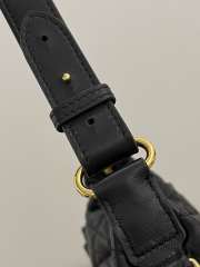 Uubags Dior Small D-Dream Bag Black Macrocannage Lambskin 22x10x16cm - 4