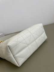 Uubags Small Dior Voyage Bag Latte Flat Macrocannage Grained Calfskin 22x9.5x15cm - 3