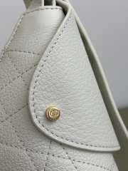 Uubags Medium Dior Voyage Bag Latte Flat Macrocannage Grained Calfskin 28x12x18cm - 6