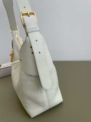 Uubags Medium Dior Voyage Bag Latte Flat Macrocannage Grained Calfskin 28x12x18cm - 5