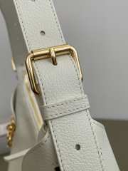 Uubags Medium Dior Voyage Bag Latte Flat Macrocannage Grained Calfskin 28x12x18cm - 3