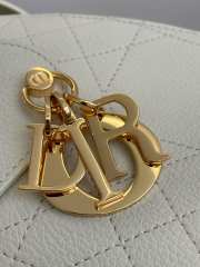 Uubags Medium Dior Voyage Bag Latte Flat Macrocannage Grained Calfskin 28x12x18cm - 2