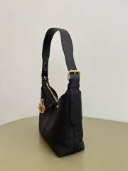 Uubags Small Dior Voyage Bag Black Flat Macrocannage Grained Calfskin 22x9.5x15cm - 6