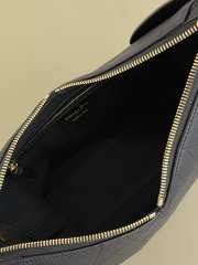 Uubags Small Dior Voyage Bag Black Flat Macrocannage Grained Calfskin 22x9.5x15cm - 3
