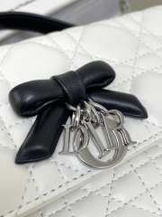 Uubags My Dior Mini Bag Two-Tone Latte and Black Cannage Lambskin 21x11.5x4.5cm - 5