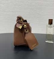 Uubags Loewe mini Featherlight Puzzle bag in brown nappa lambskin 18x12.5x7.5cm - 3