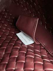 Uubags Bottega Veneta Intrecciato Small Clicker Bag In Burgundy 36x12x30cm - 5