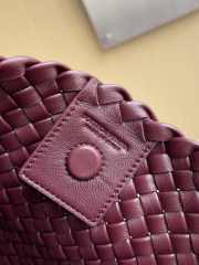 Uubags Bottega Veneta Intrecciato Small Clicker Bag In Burgundy 36x12x30cm - 4
