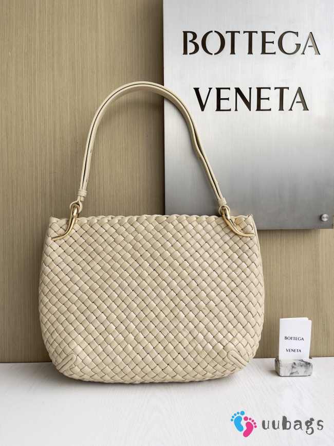 Uubags Bottega Veneta Intrecciato Small Clicker Bag In Light Beige 36x12x30cm - 1