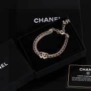 Uubags Chanel Double C Crystal Chain Bracelet in Gold - 6