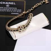 Uubags Chanel Double C Crystal Chain Bracelet in Gold - 3