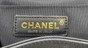 Uubags Chanel Backpack Grained Shiny Calfskin & Gold-Tone Metal Coral Navy Blue 21.5x19.5x12cm - 2