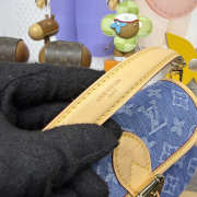 Uubags Louis Vuitton M27700 Diane Nano Bag Blue Denim Fabric 19x10.5x6cm - 2