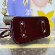 Uubags Louis Vuitton M13169 Alma BB Bag In Burgundy Varnished Epi Cowhide Leather 23,5x17,5x11,5cm - 6