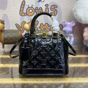Uubags Louis Vuitton M13169 Alma BB Bag In Black Varnished Epi Cowhide Leather 23,5x17,5x11,5cm - 1