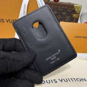 Uubags Louis Vuitton M13185 Porte-Carte Magnet Card Holder Black/Brown 6.5x9.5x0.5cm - 4