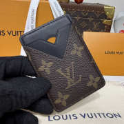 Uubags Louis Vuitton M13185 Porte-Carte Magnet Card Holder Black/Brown 6.5x9.5x0.5cm - 3