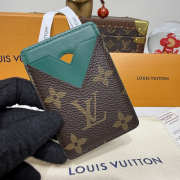 Uubags Louis Vuitton M12855 Porte-Carte Magnet Card Holder Borneo Green 6.5x9.5x0.5cm - 5