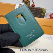 Uubags Louis Vuitton M12855 Porte-Carte Magnet Card Holder Borneo Green 6.5x9.5x0.5cm - 4