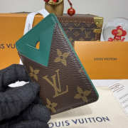 Uubags Louis Vuitton M12855 Porte-Carte Magnet Card Holder Borneo Green 6.5x9.5x0.5cm - 3