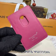 Uubags Louis Vuitton M12855 Porte-Carte Magnet Card Holder Pondichery Pink 6.5x9.5x0.5cm - 5