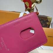 Uubags Louis Vuitton M12855 Porte-Carte Magnet Card Holder Pondichery Pink 6.5x9.5x0.5cm - 3