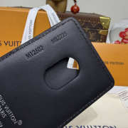 Uubags Louis Vuitton M13185 Porte-Carte Magnet Card Holder Black Monogram 6.5x9.5x0.5cm - 4